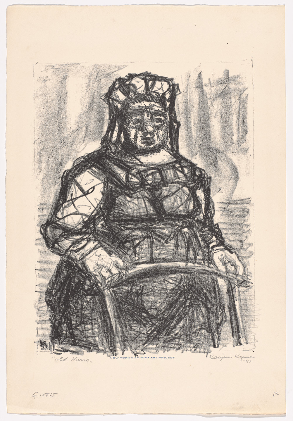 Benjamin Kopman. Old Nurse. 1941