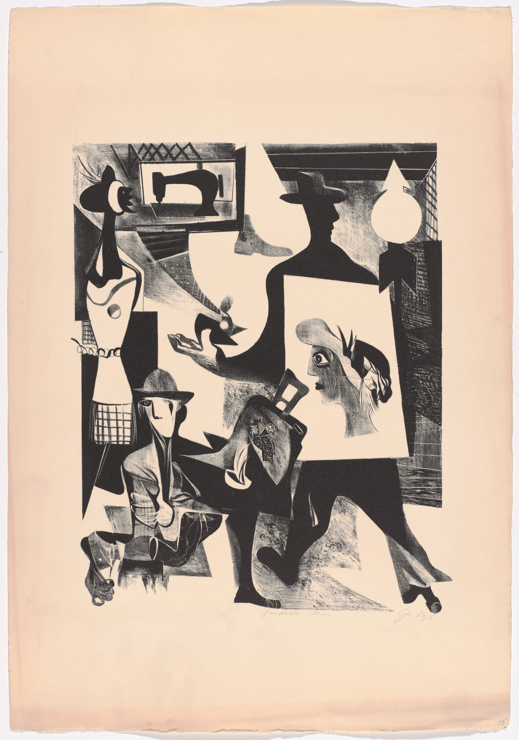 Joseph Vogel. Sandwich Man. c. 1935–43
