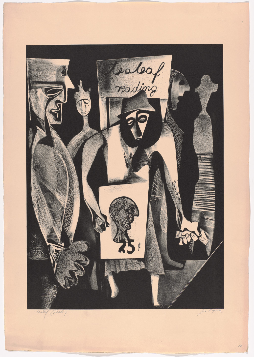 Joseph Vogel. Tealeaf Reading. c. 1935–43