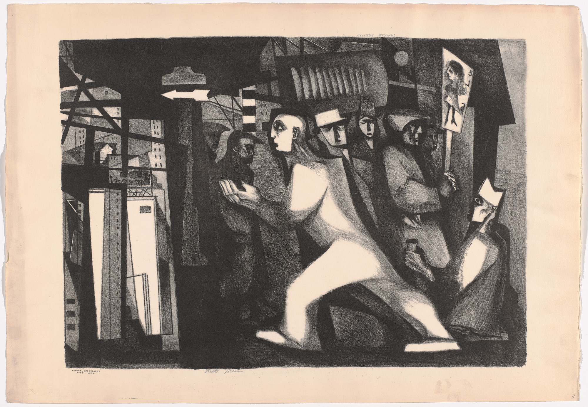 Joseph Vogel. Street Scene. 1938