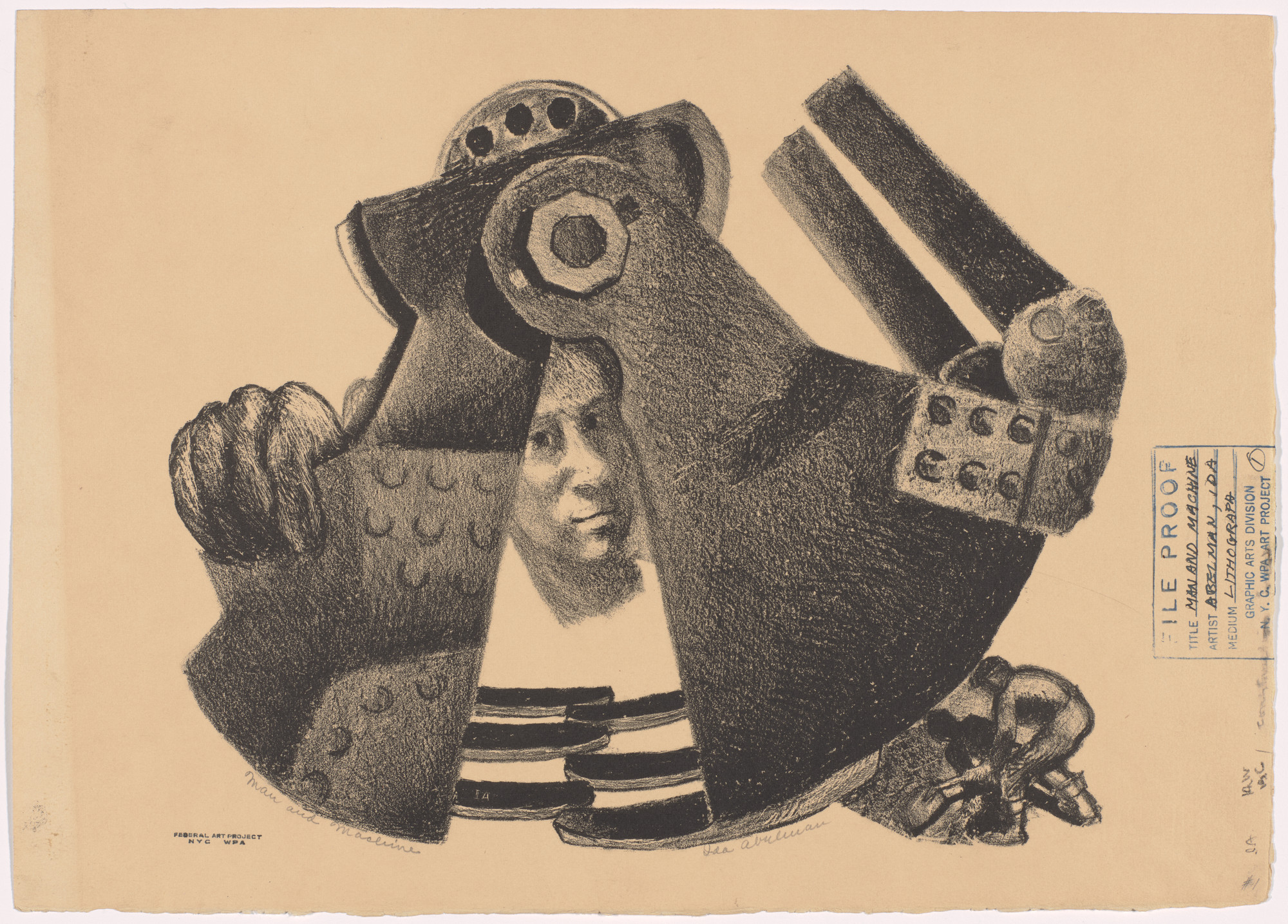 Ida Abelman. Man and Machine. c. 1939