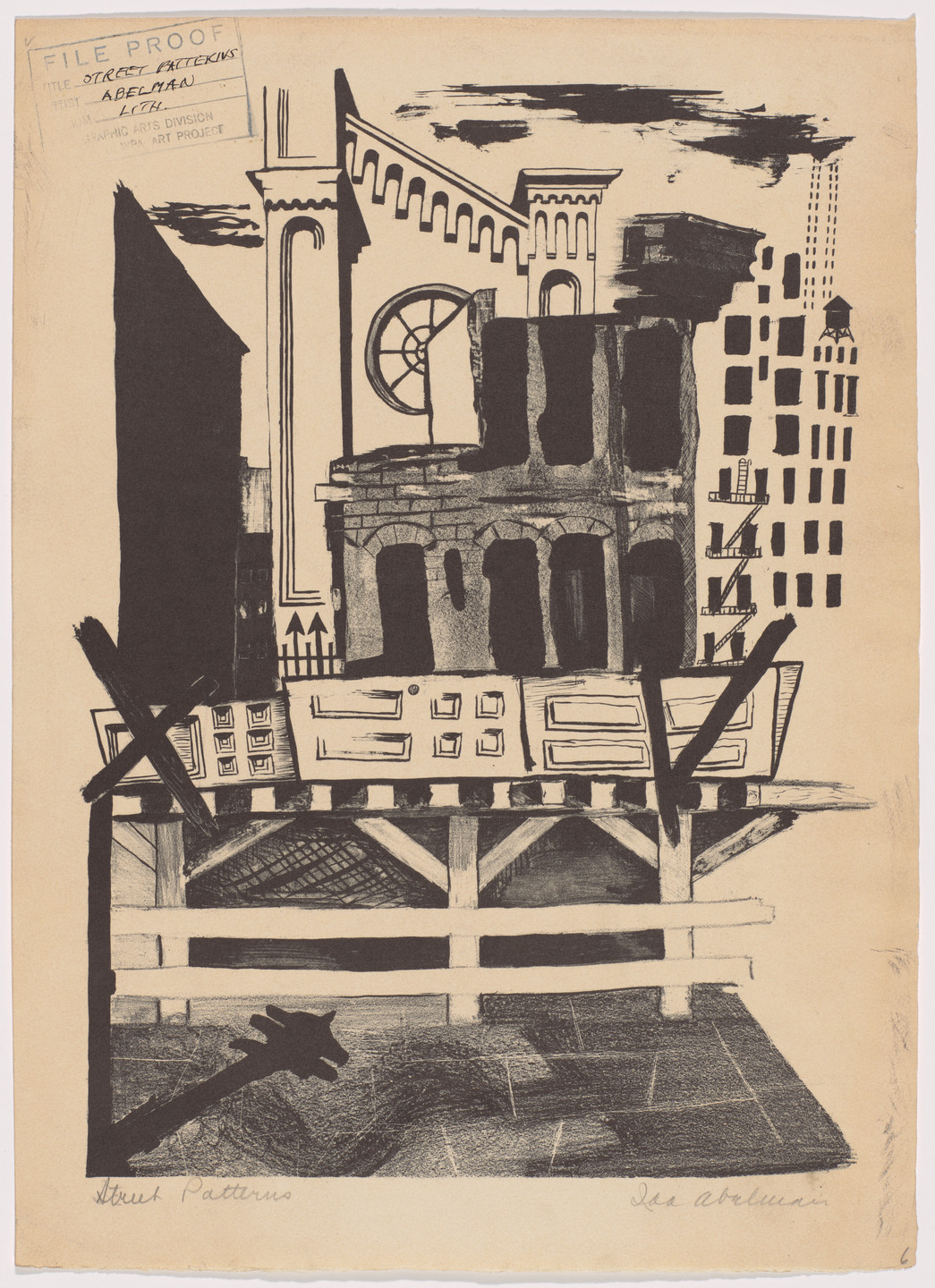 Ida Abelman. Street Patterns. 1937