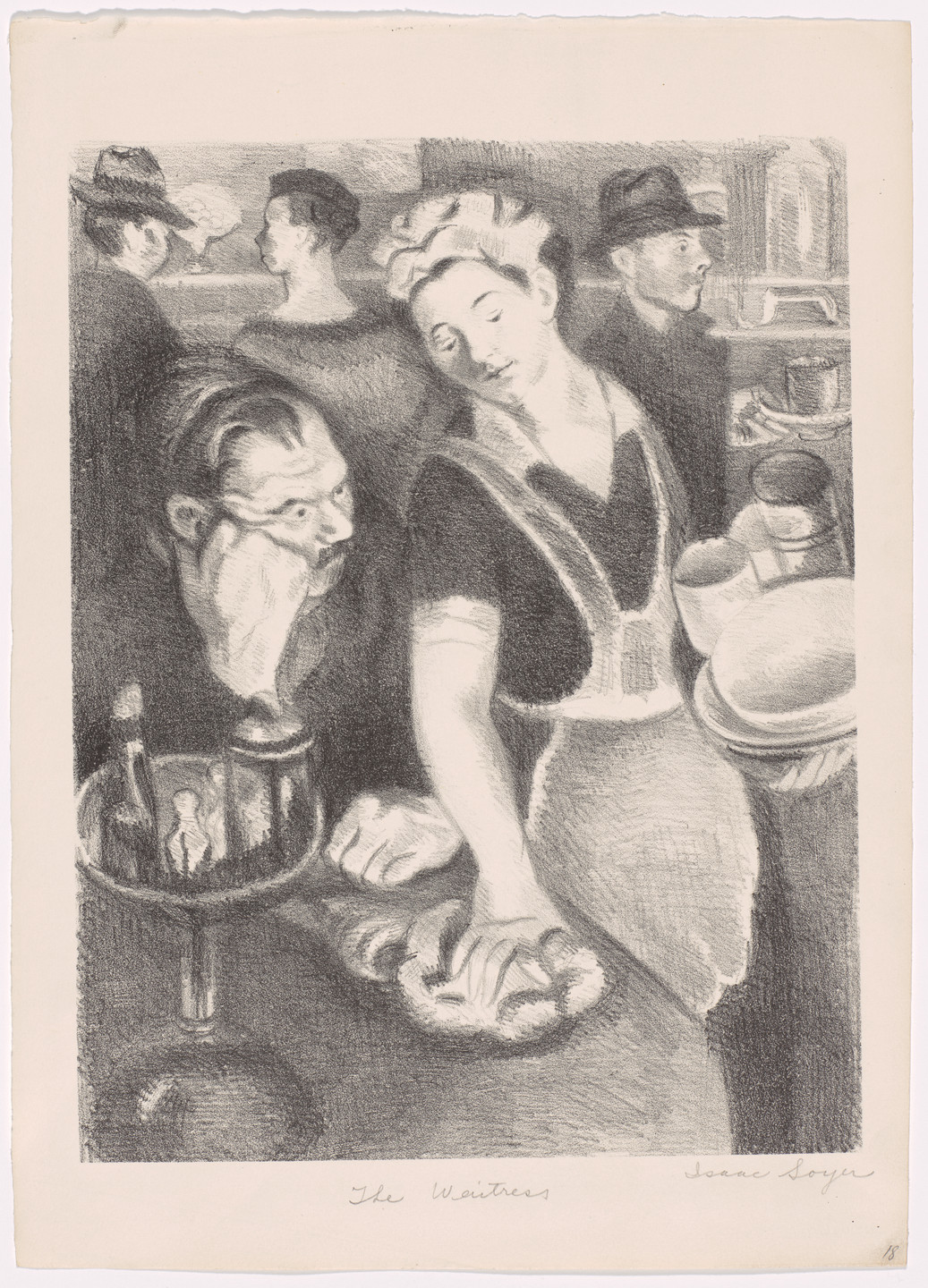 Isaac Soyer. The Waitress. c. 1935–43