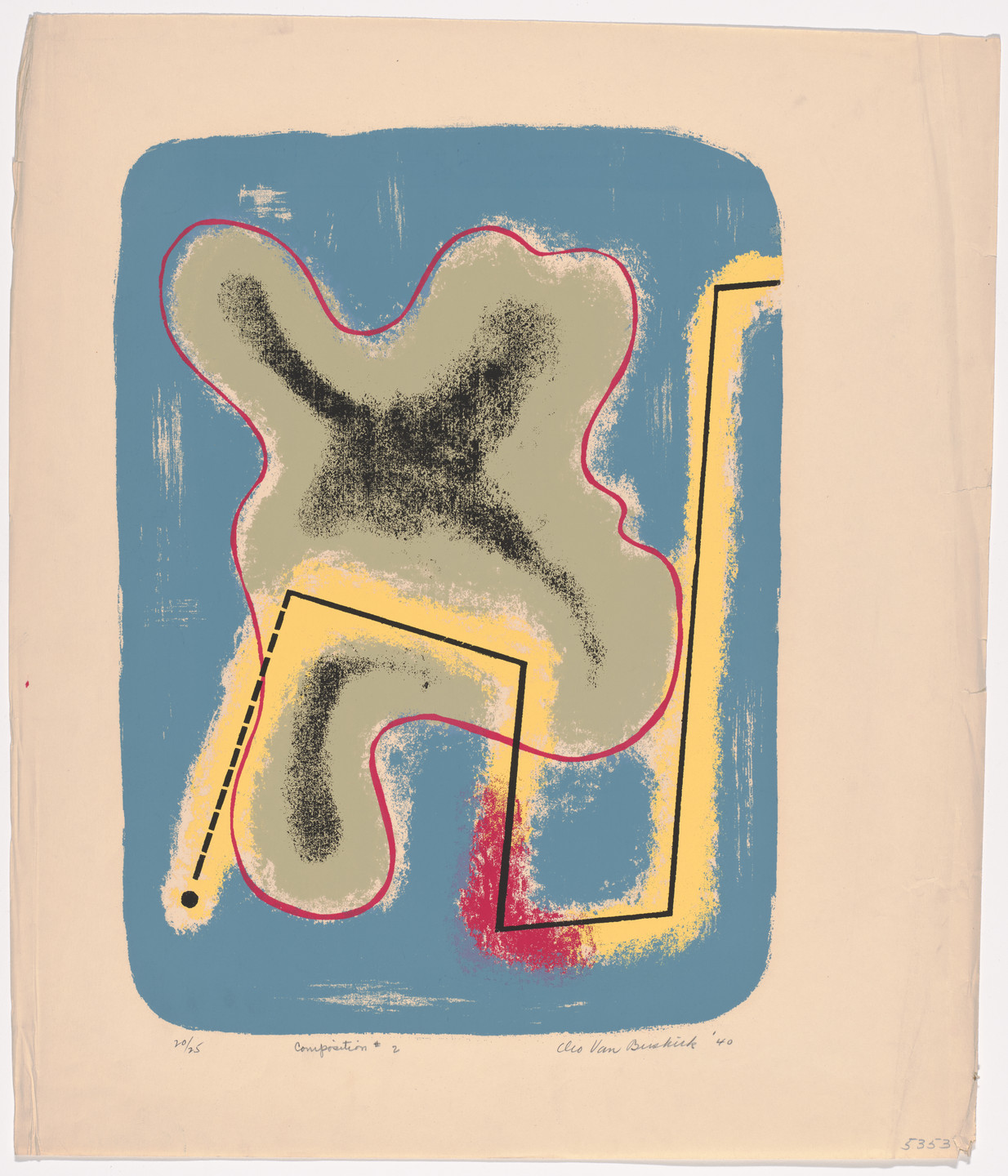 Cleo Van Buskirk. Composition #2. 1940