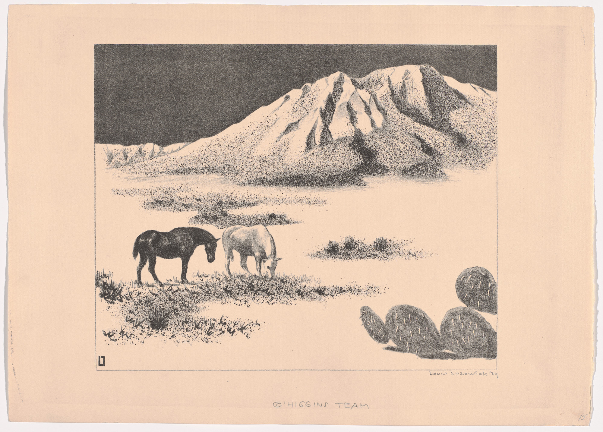 Louis Lozowick. O'Higgins Team. 1939