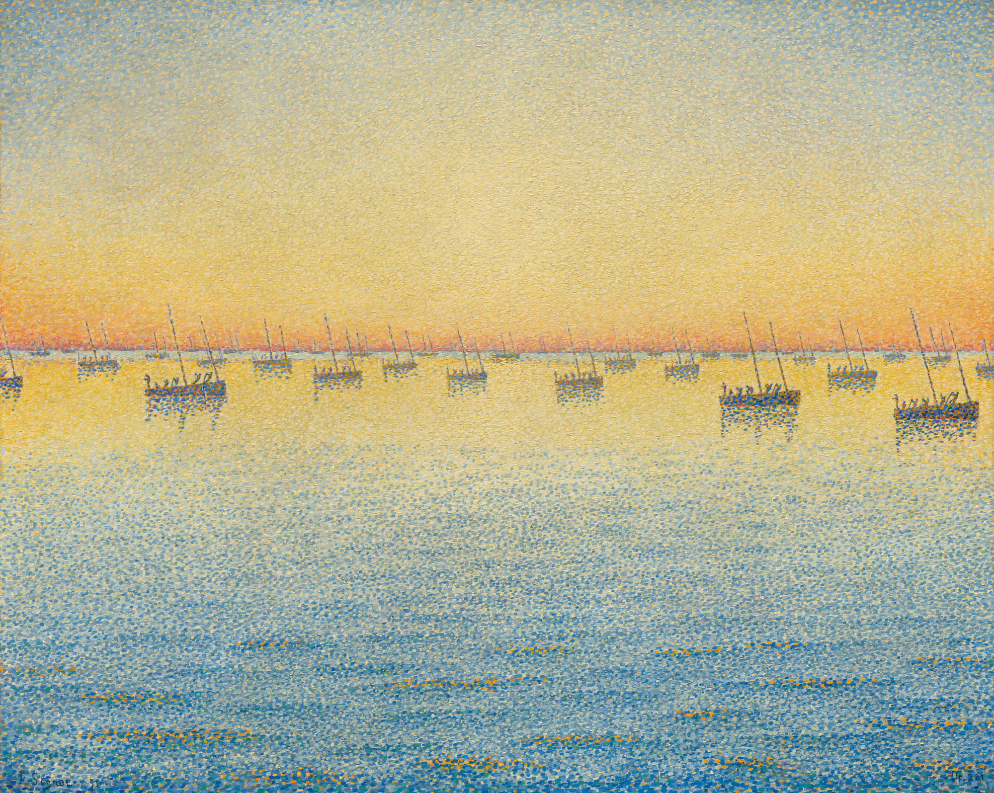 Paul Signac. Setting Sun. Sardine Fishing. Adagio. Opus 221 from