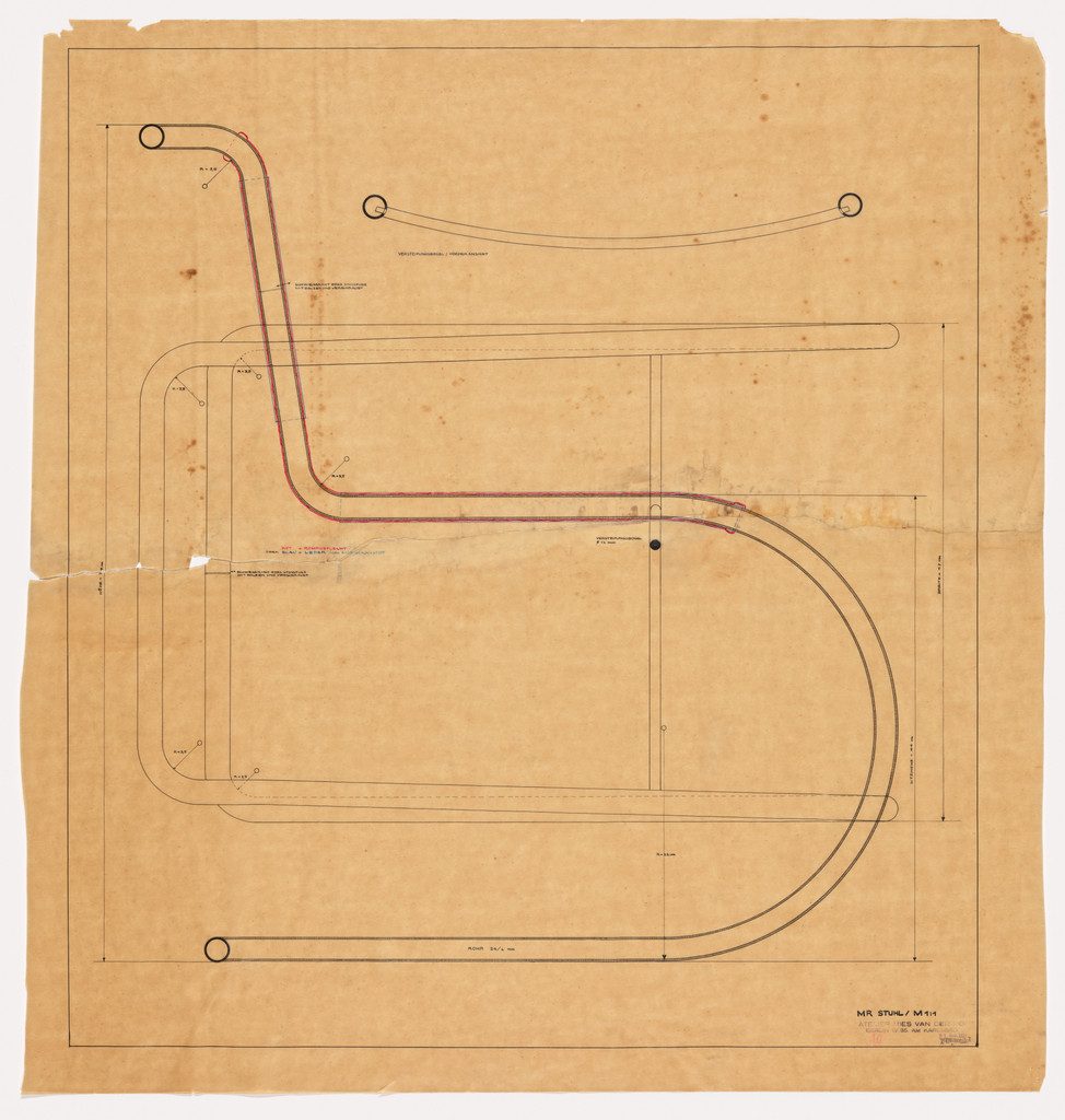 Side chair (Side elevation, plan, detail, section)