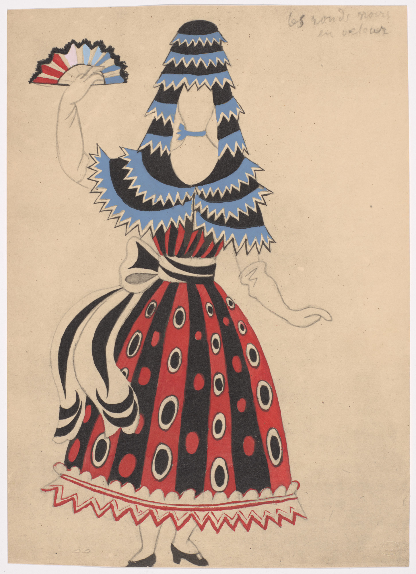Pablo Picasso. Costume design for the ballet Le Tricorne