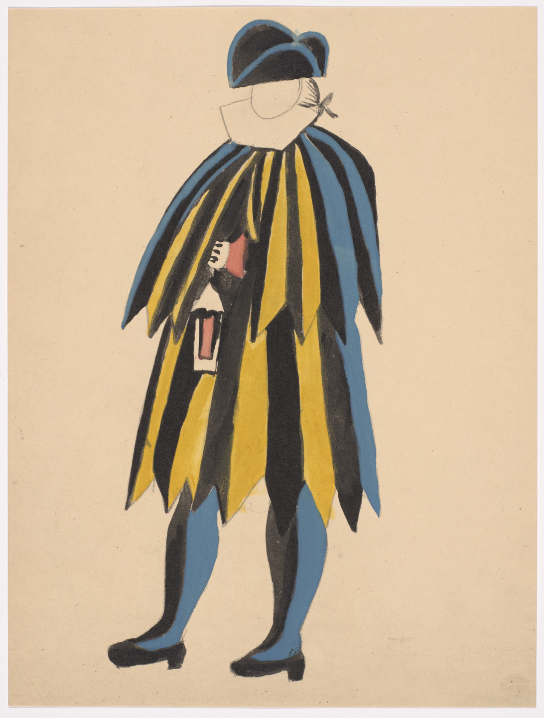 Pablo Picasso. Costume design for the ballet Le Tricorne. 1920