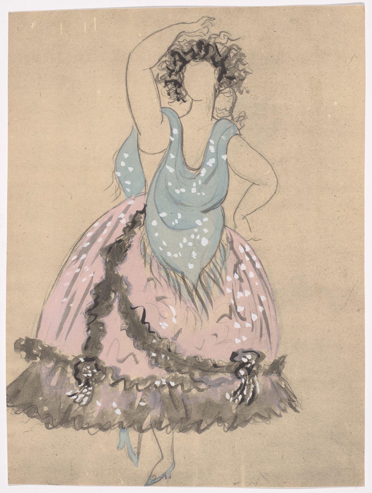 Pablo Picasso. Costume design for the ballet Le Tricorne