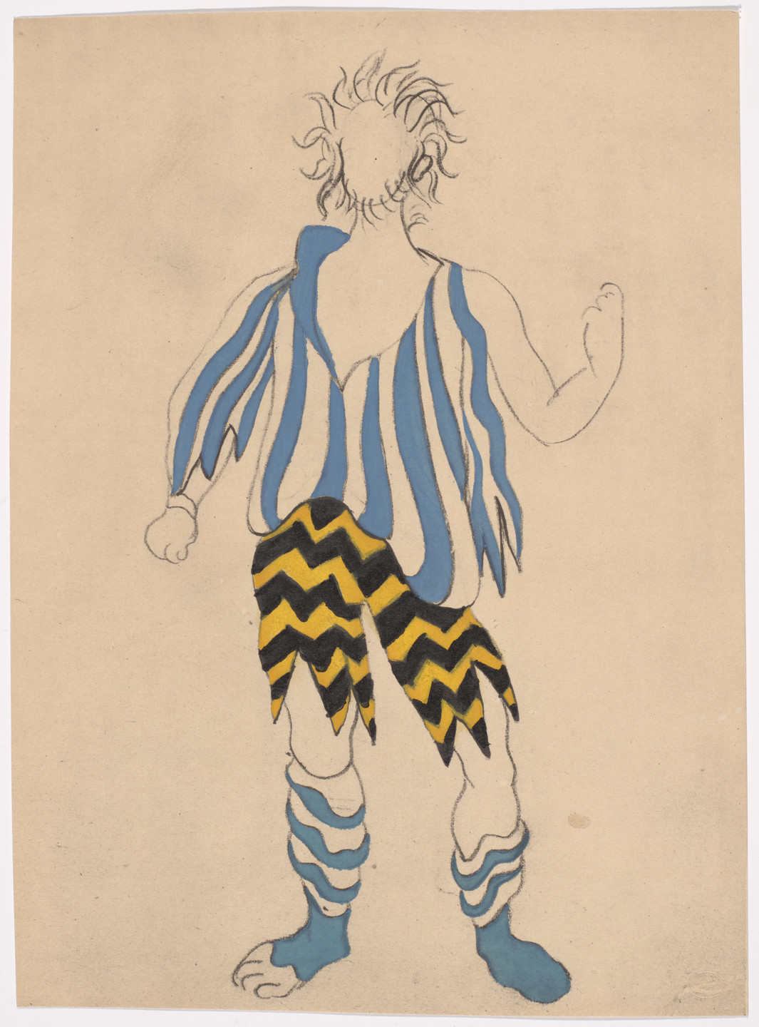 Pablo Picasso. Costume design for the ballet Le Tricorne. 1920
