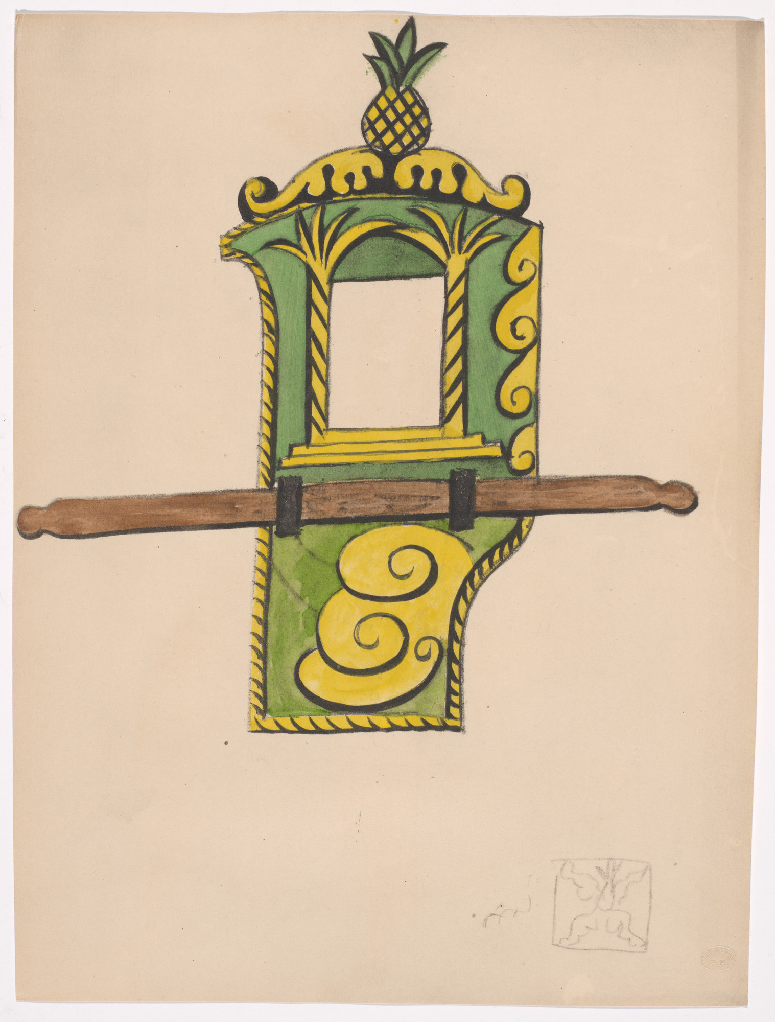Pablo Picasso. Set design for the ballet Le Tricorne