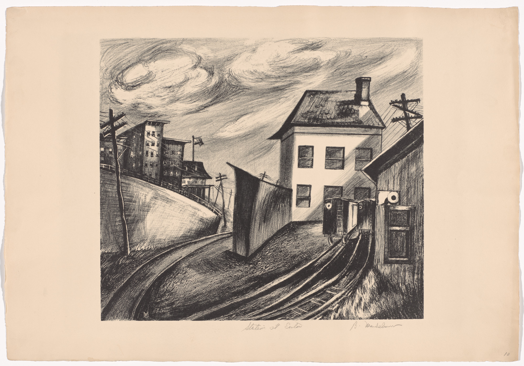 Beatrice Mandelman. Station at Easton. c. 1935–43