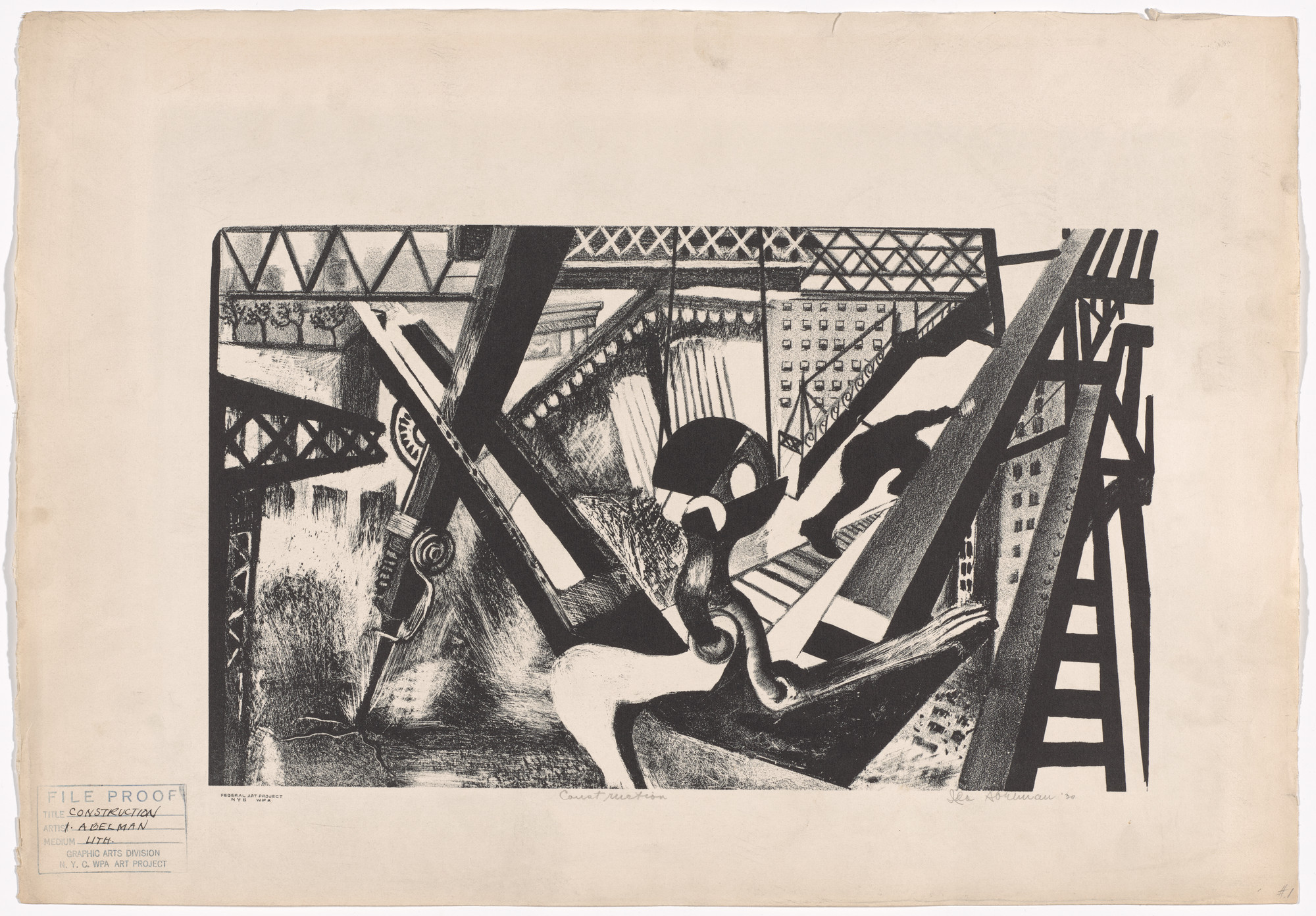 Ida Abelman. Construction. 1939