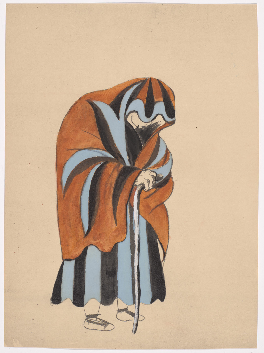 Pablo Picasso. Costume design for the ballet Le Tricorne. 1920