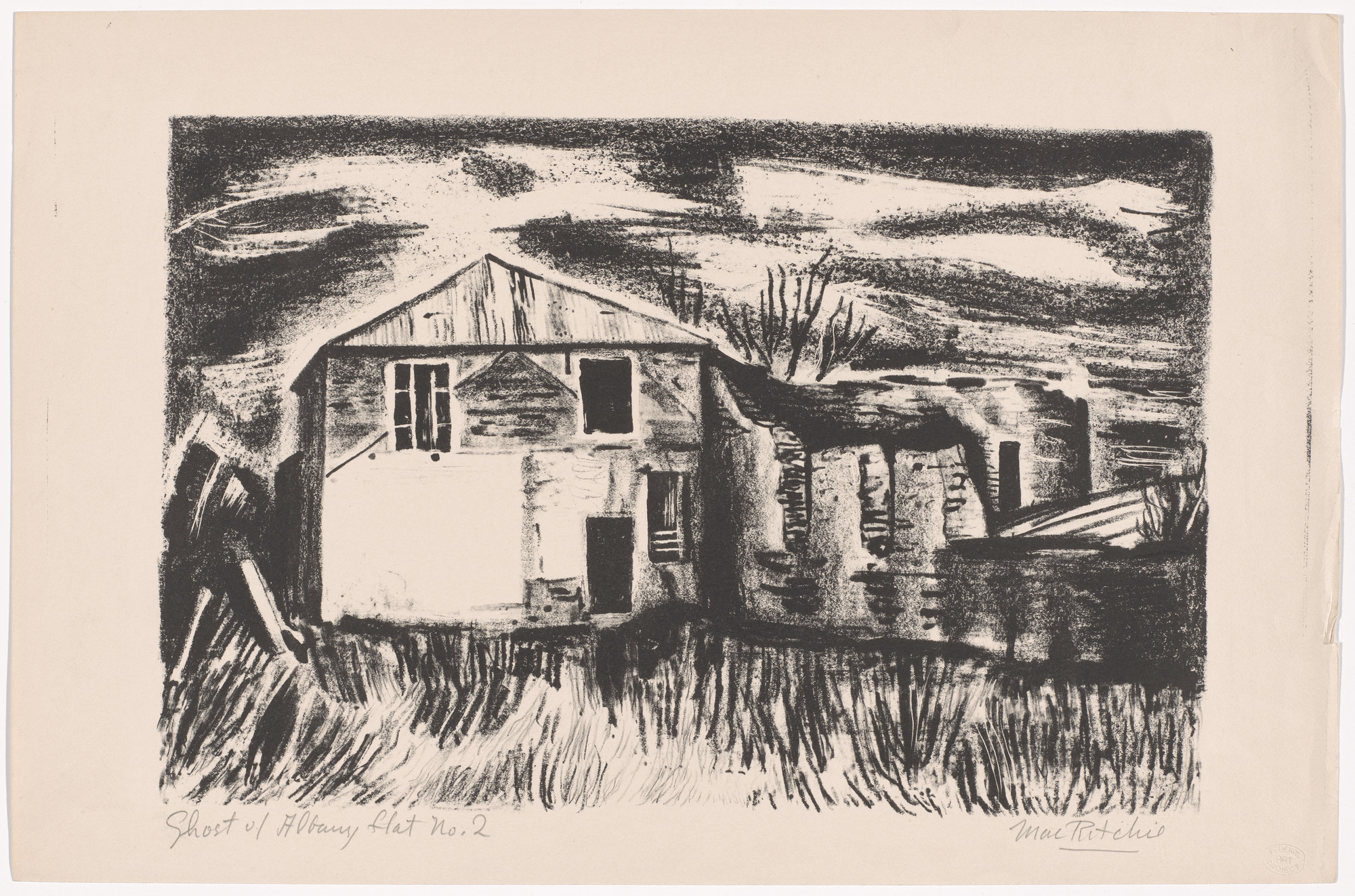 Lewis MacRitchie. Ghost of Albany Flat No. 2. c. 1935–43