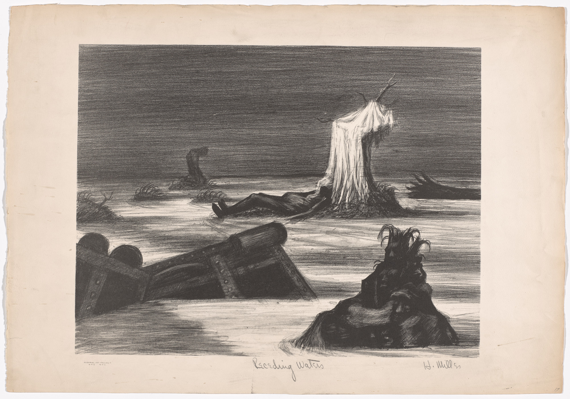 Hugh Miller. Receding Waters. 1937