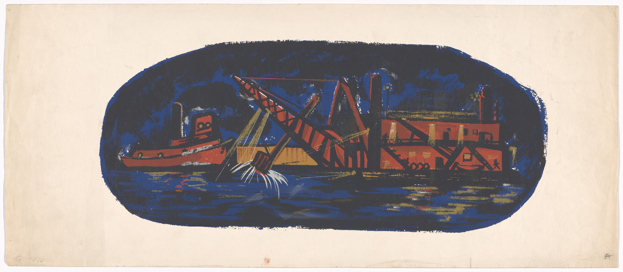David Burke. Tug Boat. c. 1935–43