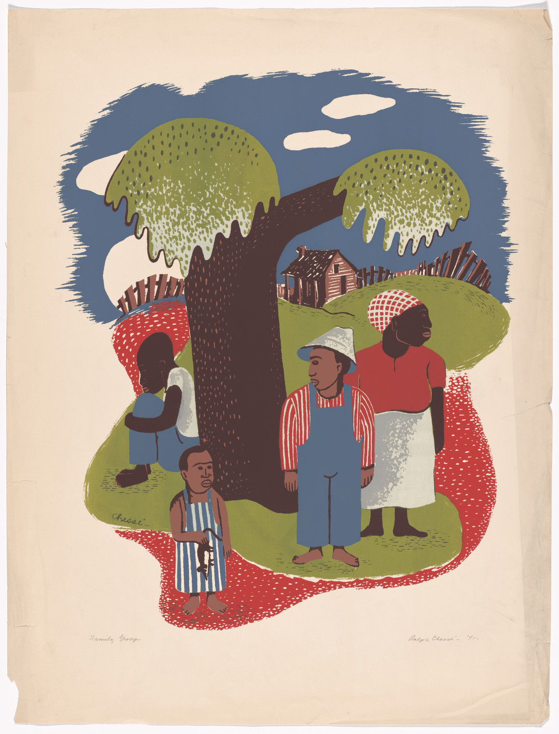 Ralph Chessé. Family Group. 1941