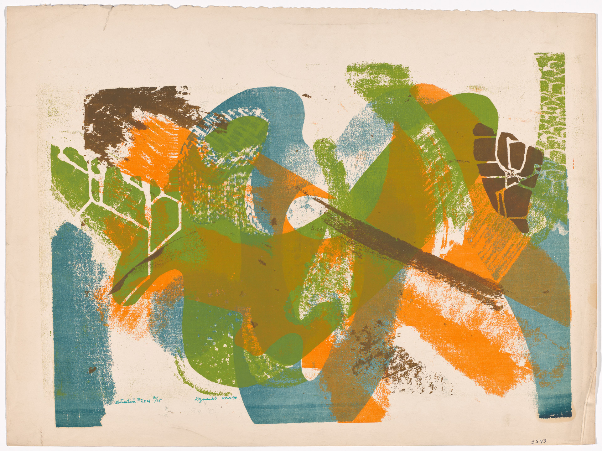 Myron Kozman. Abstraction #204. 1940