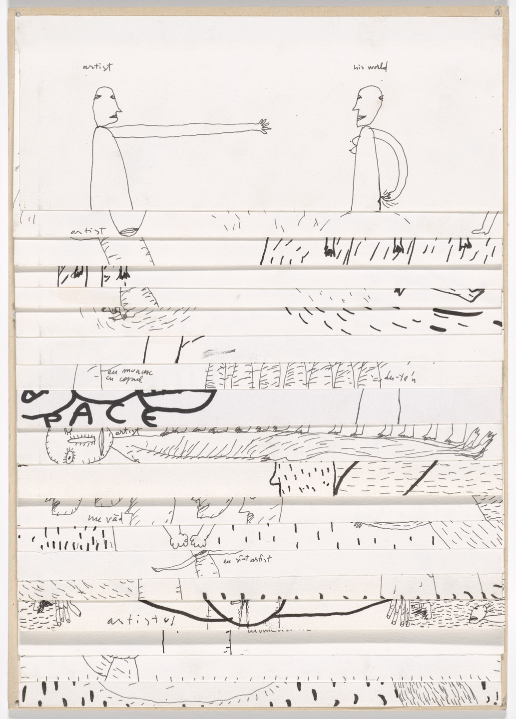 Dan Perjovschi. Wonderful World (A). 1994–97