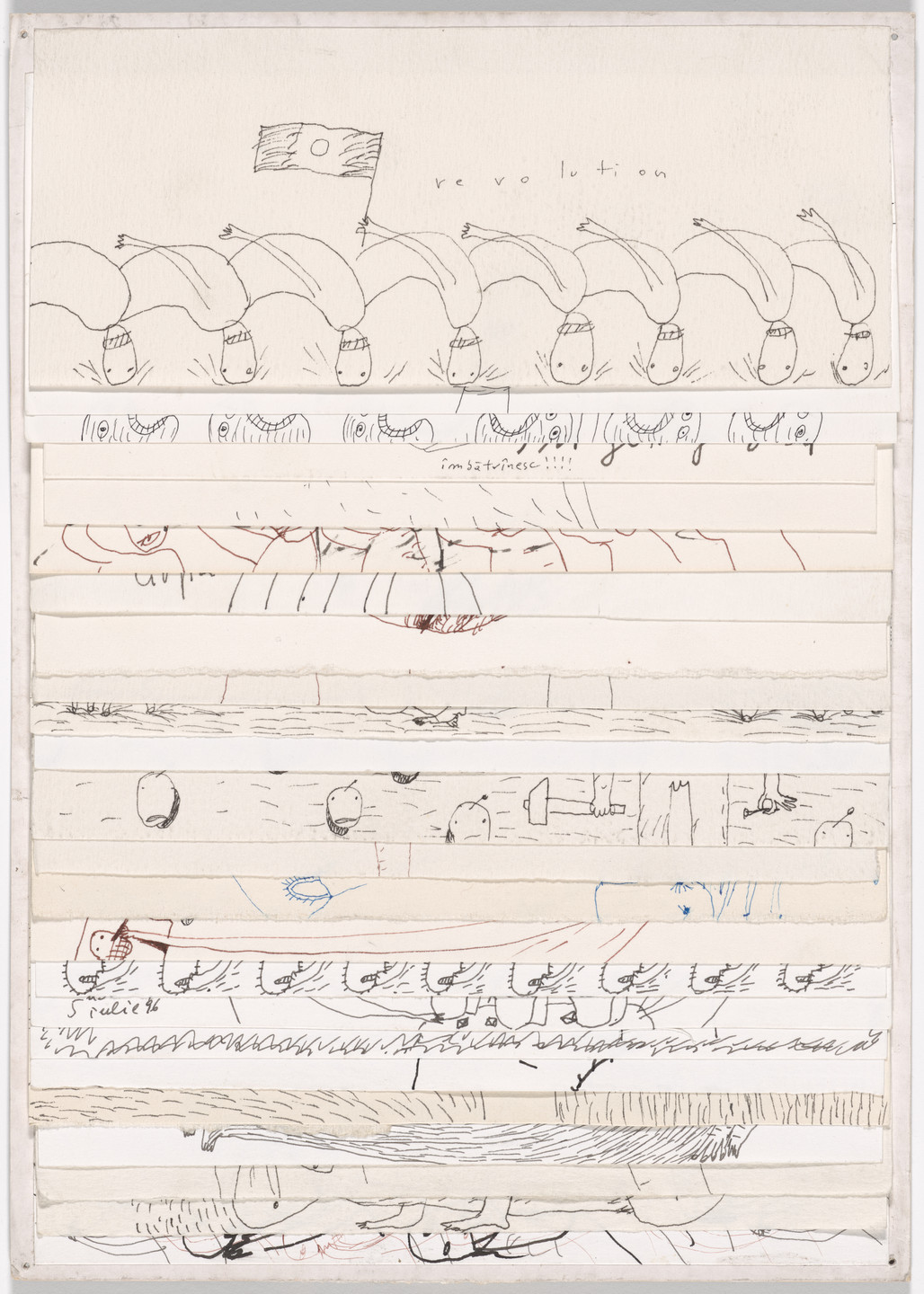 Dan Perjovschi. Wonderful World (A). 1994–97