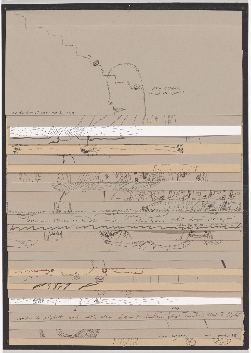 Dan Perjovschi. Wonderful World (A). 1994–97