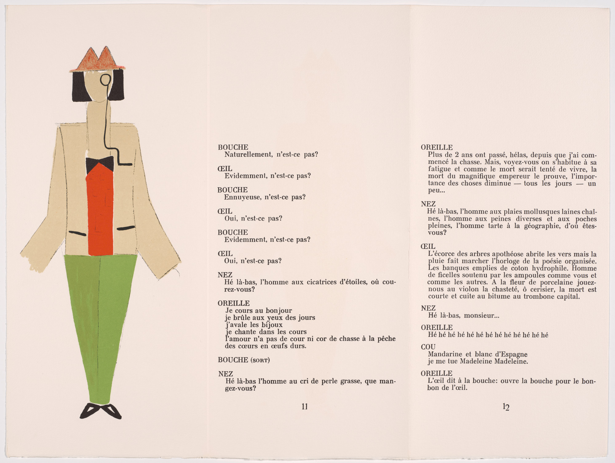 Sonia Delaunay. Plate (page 10) from Le Coeur à Gaz ( The Gas Heart )