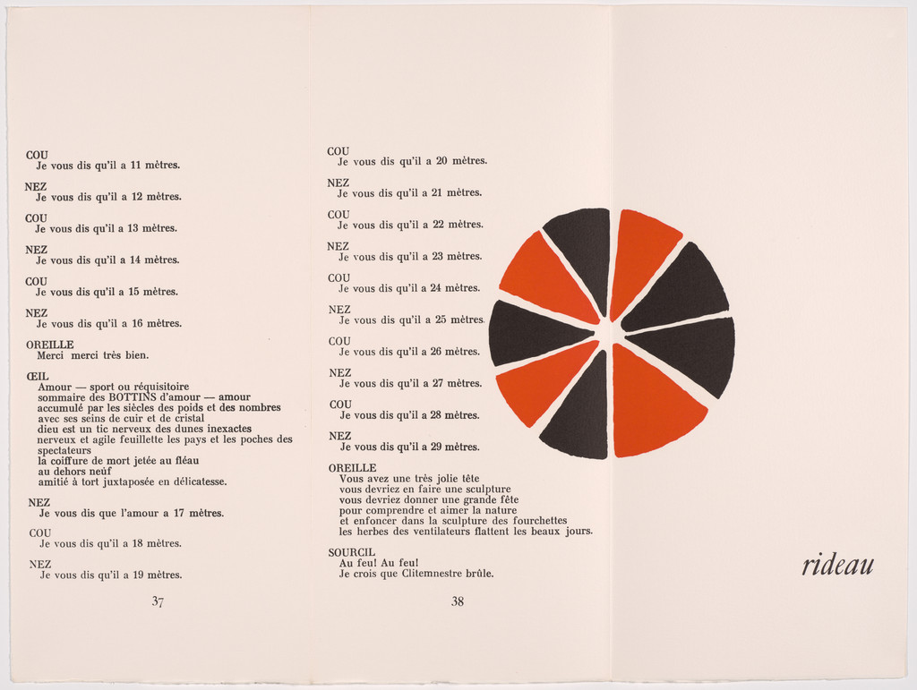 Double page in-text plate (pages 38 and 39) from Le Coeur à Gaz (The Gas Heart)