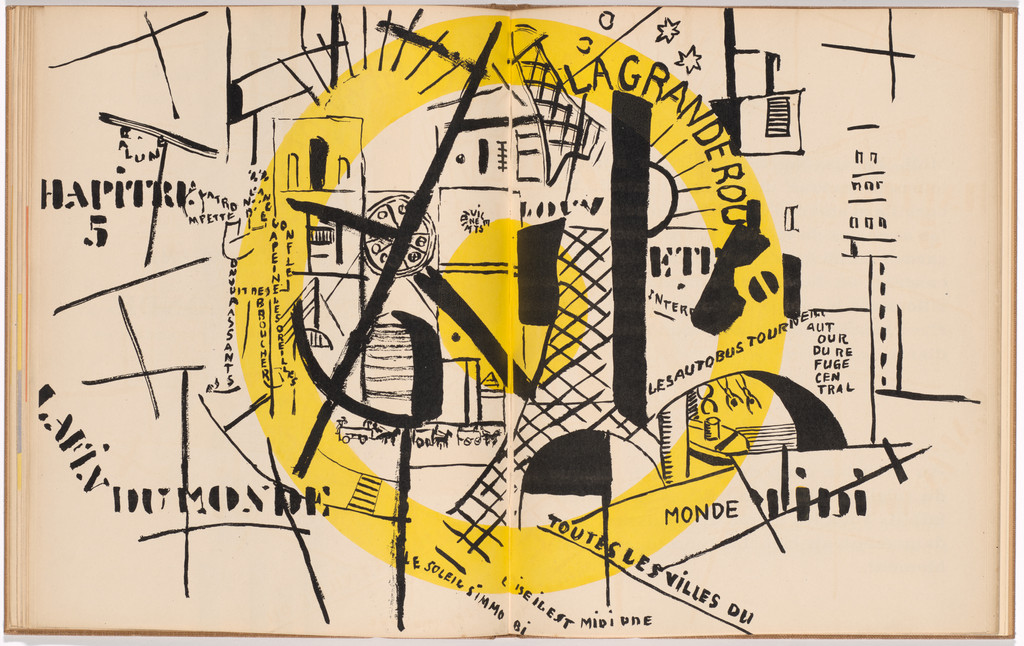 Double page plate (folios 17 verso and 18) from La Fin du monde filmée par l'ange de N.-D. (The End of the World Filmed by the Angel of Notre Dame)