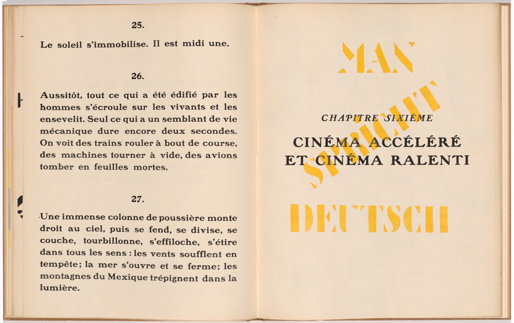 Chapter title (folio 20) from La Fin du monde filmée par l'ange de N.-D. (The End of the World Filmed by the Angel of Notre Dame)