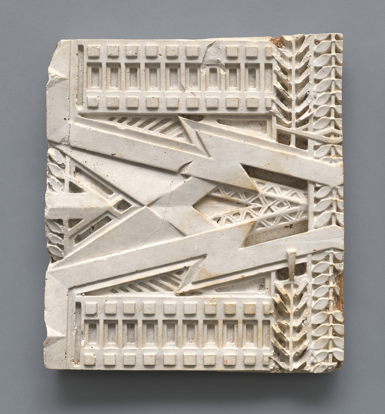 Frank Lloyd Wright. Cast of a frieze from the Susan Lawrence Dana House, Springfield, IL. 1902–1904