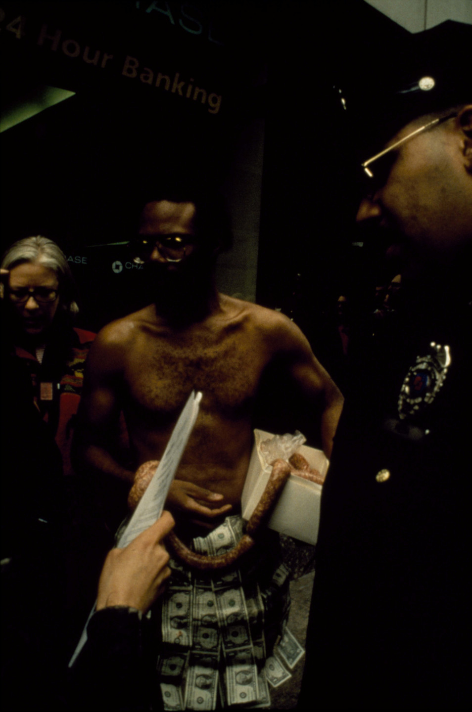 Pope.L. ATM Piece. 1997