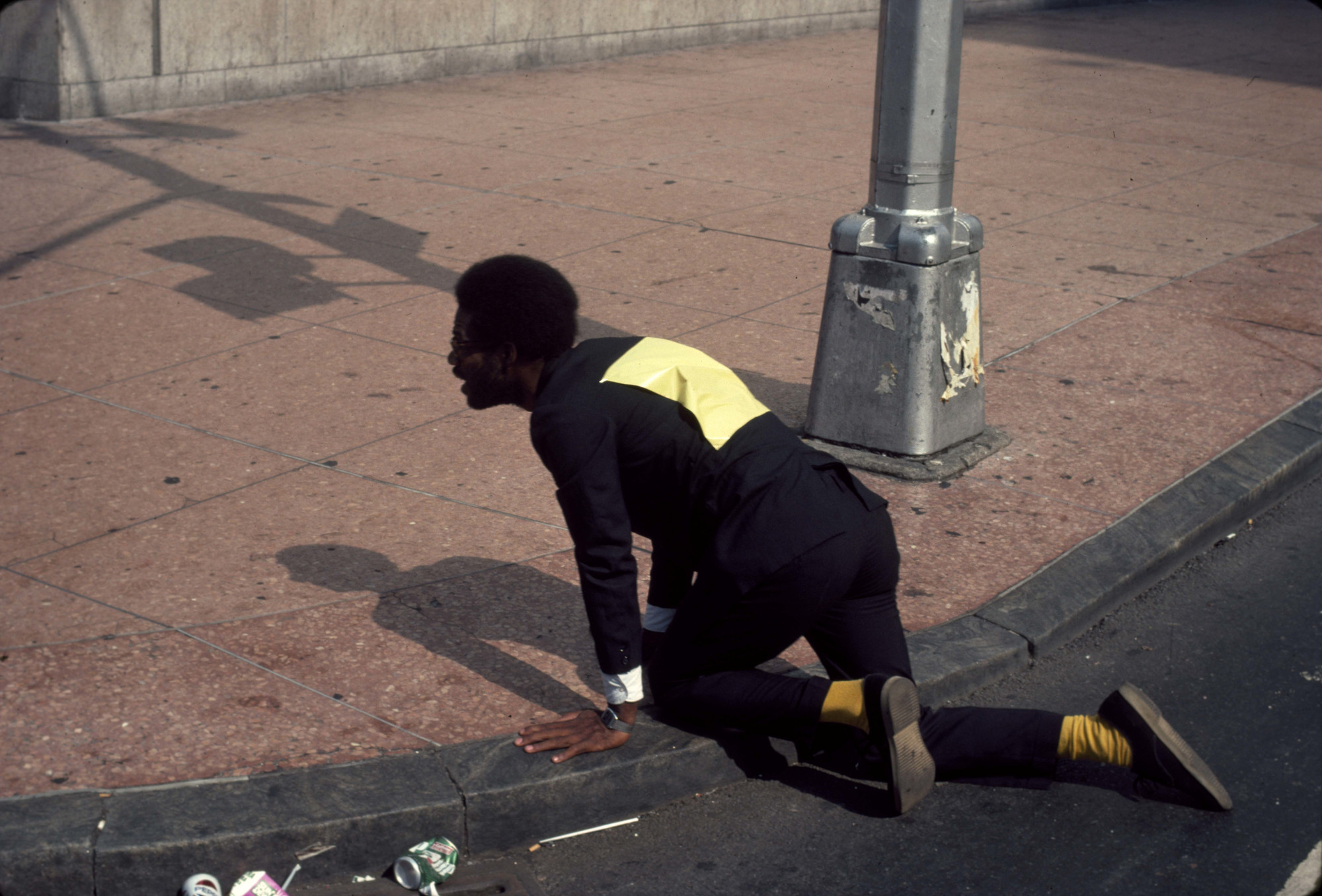 Pope.L. Times Square Crawl a.k.a. Meditation Square Piece. 1978