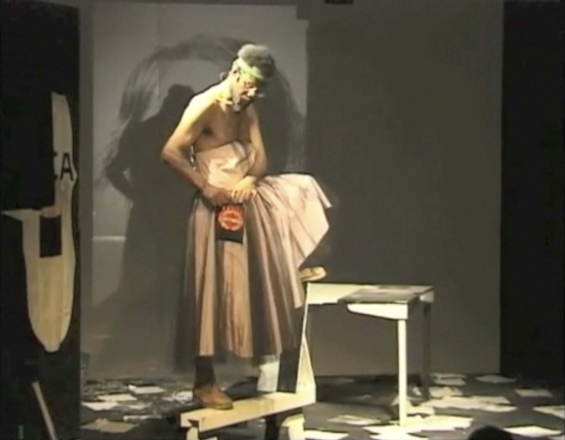 Pope.L. Eracism (version 8b). 2000