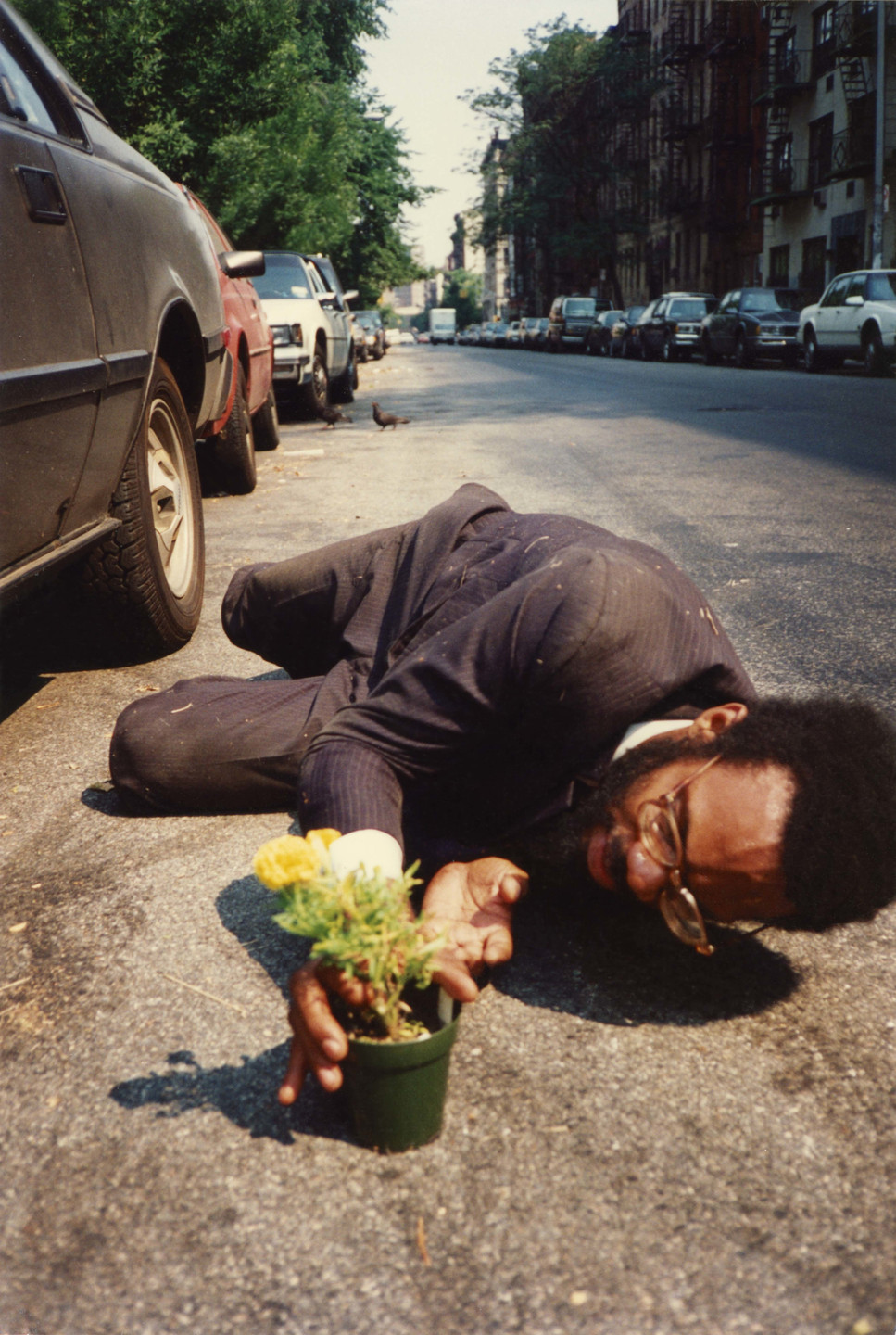 Pope.L. How Much is that Nigger in the Window a.k.a. Tompkins Square Crawl. 1991