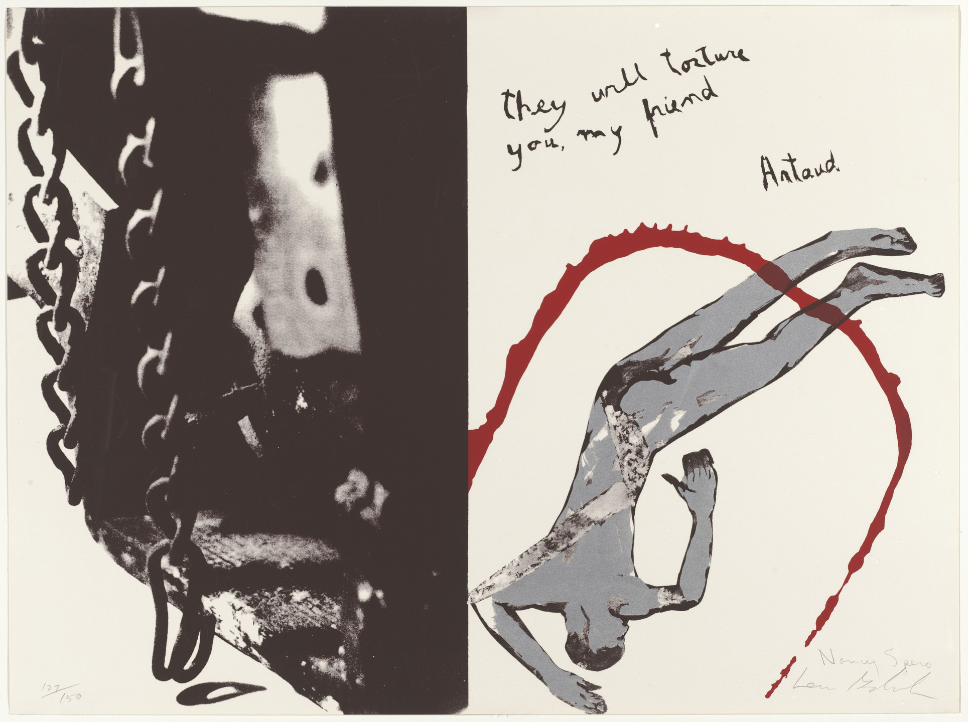 Leon Golub, Nancy Spero. The Will Torture You, My Friend from Conspiracy: The Artist as Witness. 1971, published 1972