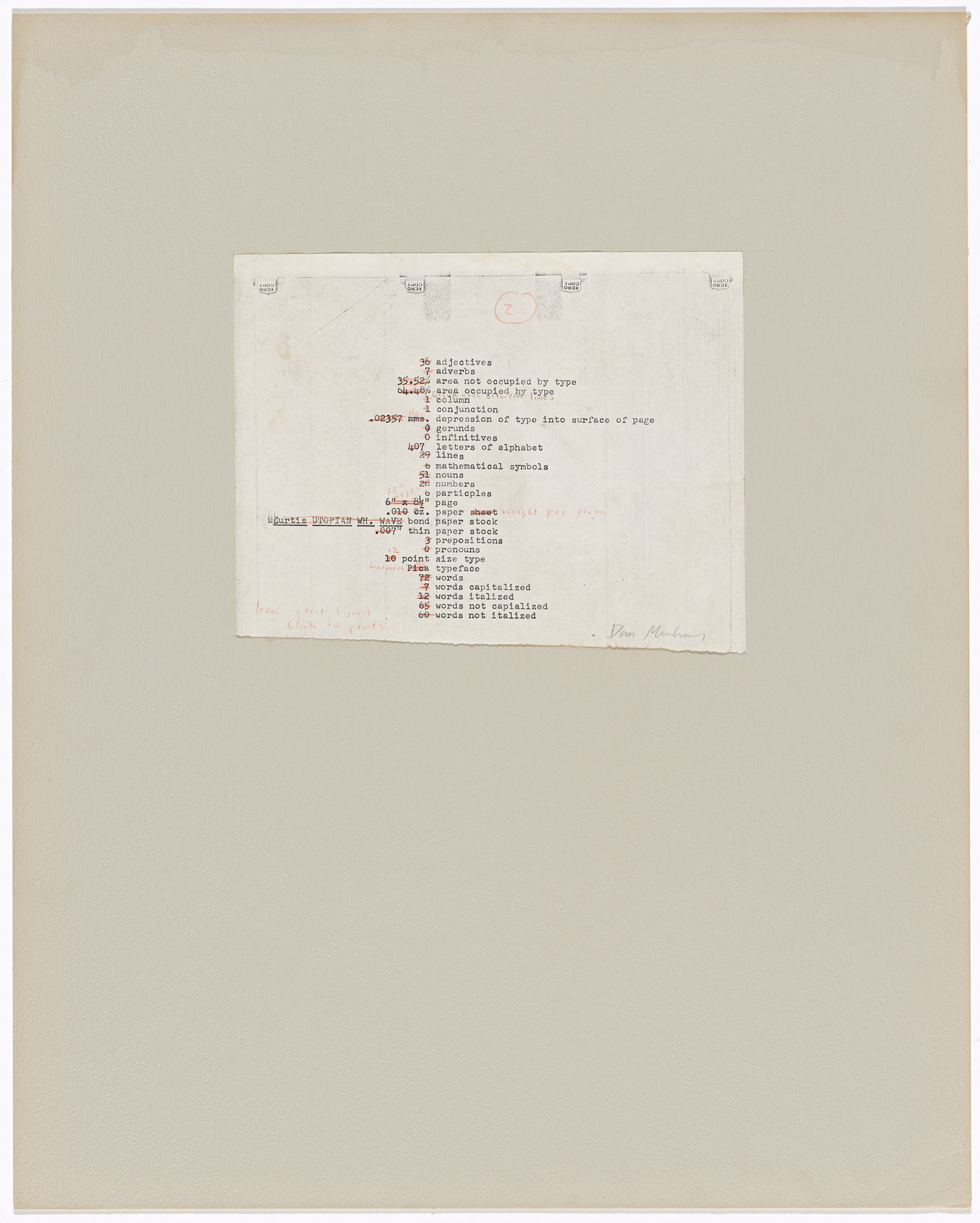 Dan Graham. Schema (March 1966)