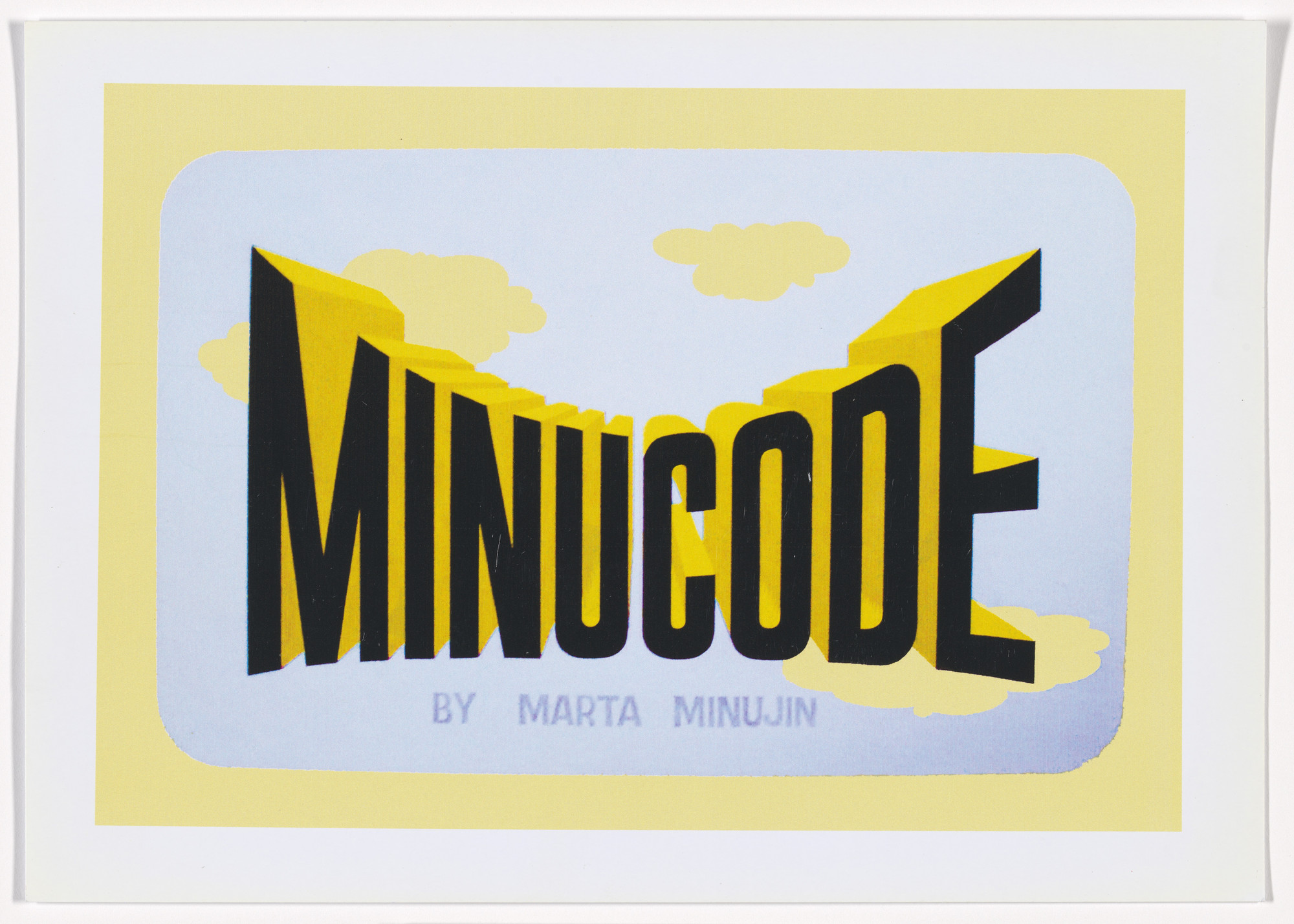 Marta Minujín. Archive of MINUCODE. 1968