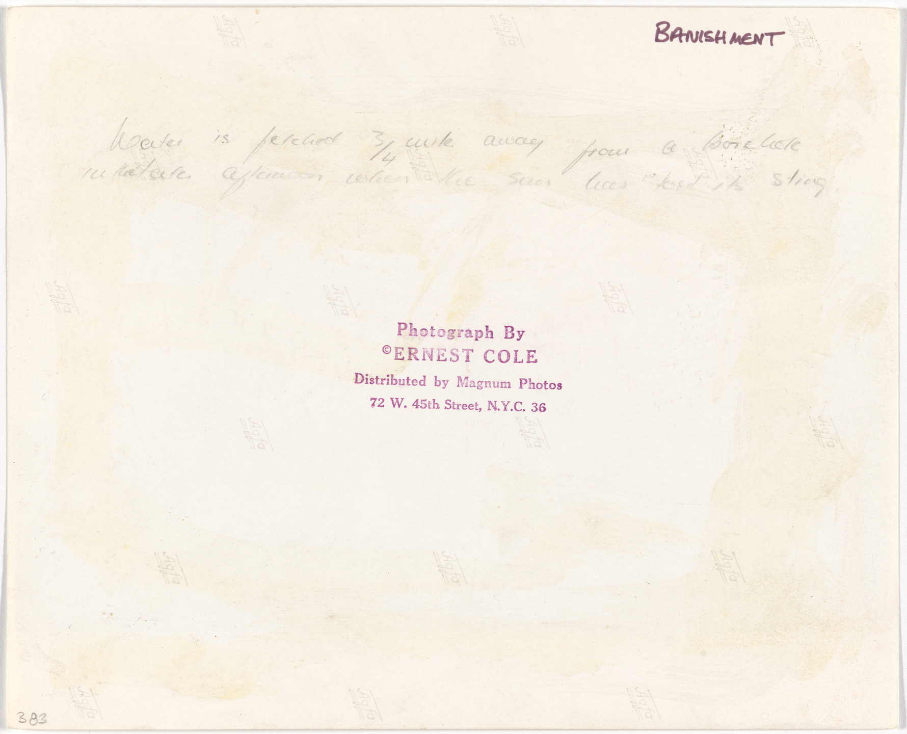 Ernest Cole. Untitled. c. 1960