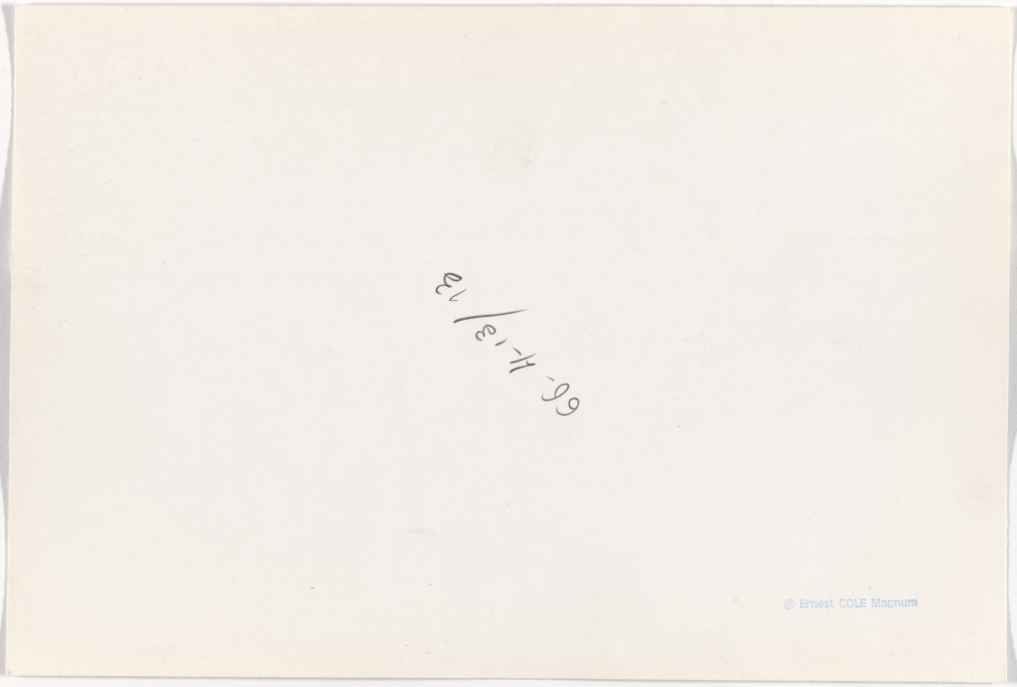 Ernest Cole. Untitled. 1960
