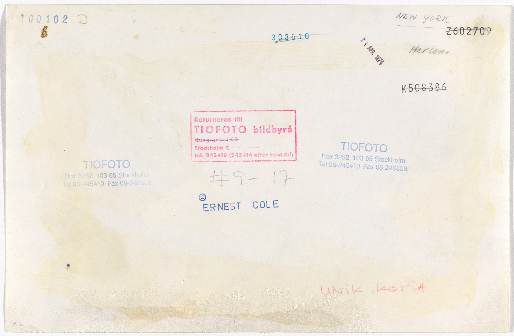Ernest Cole. Untitled. c. 1970