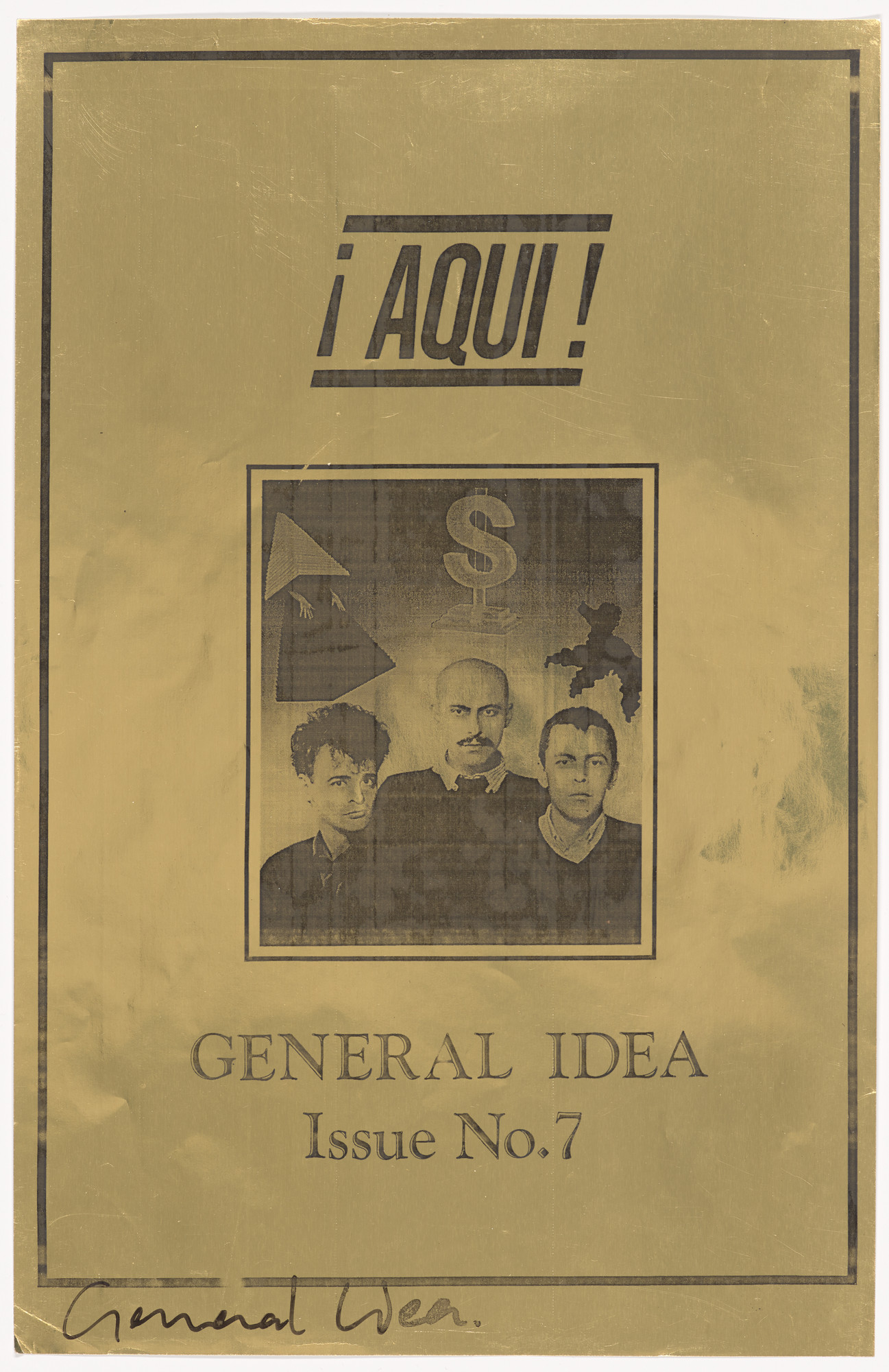 General Idea. Detached label from ¡AQUI! Magazine No. 7. 1985 | MoMA