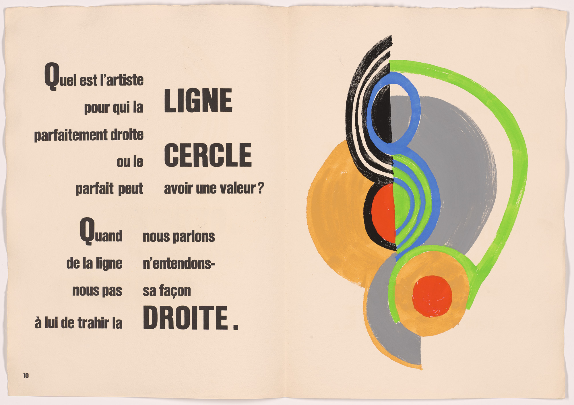 Sonia Delaunay. Plate (page 11) from Rythmes-Couleurs