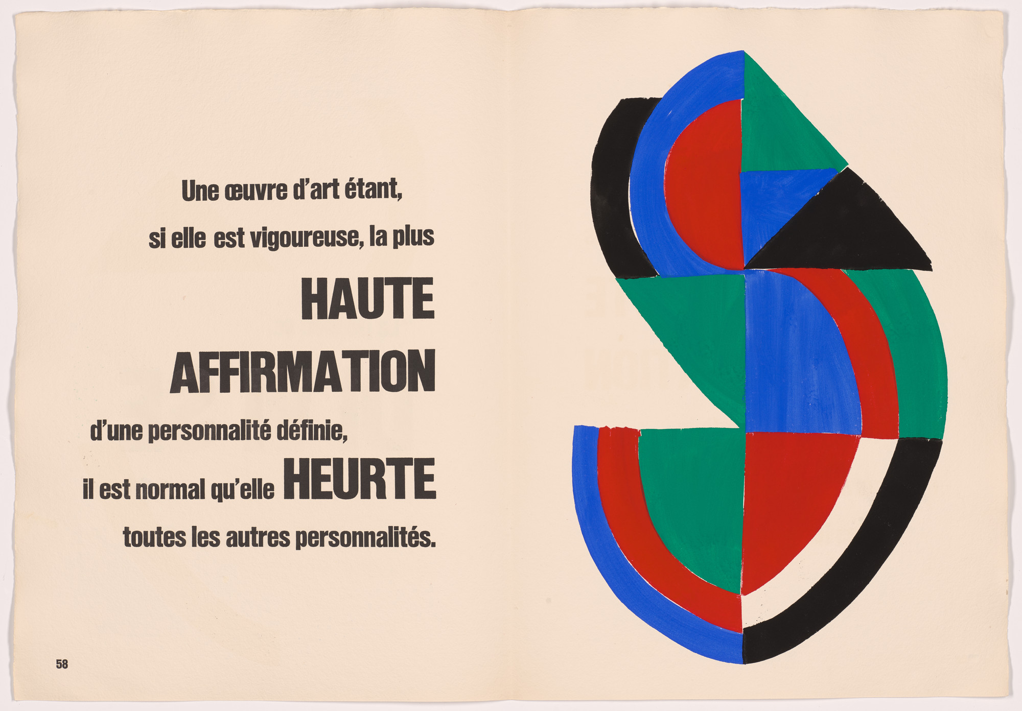 Sonia Delaunay. Plate (page 47) from Rythmes-Couleurs