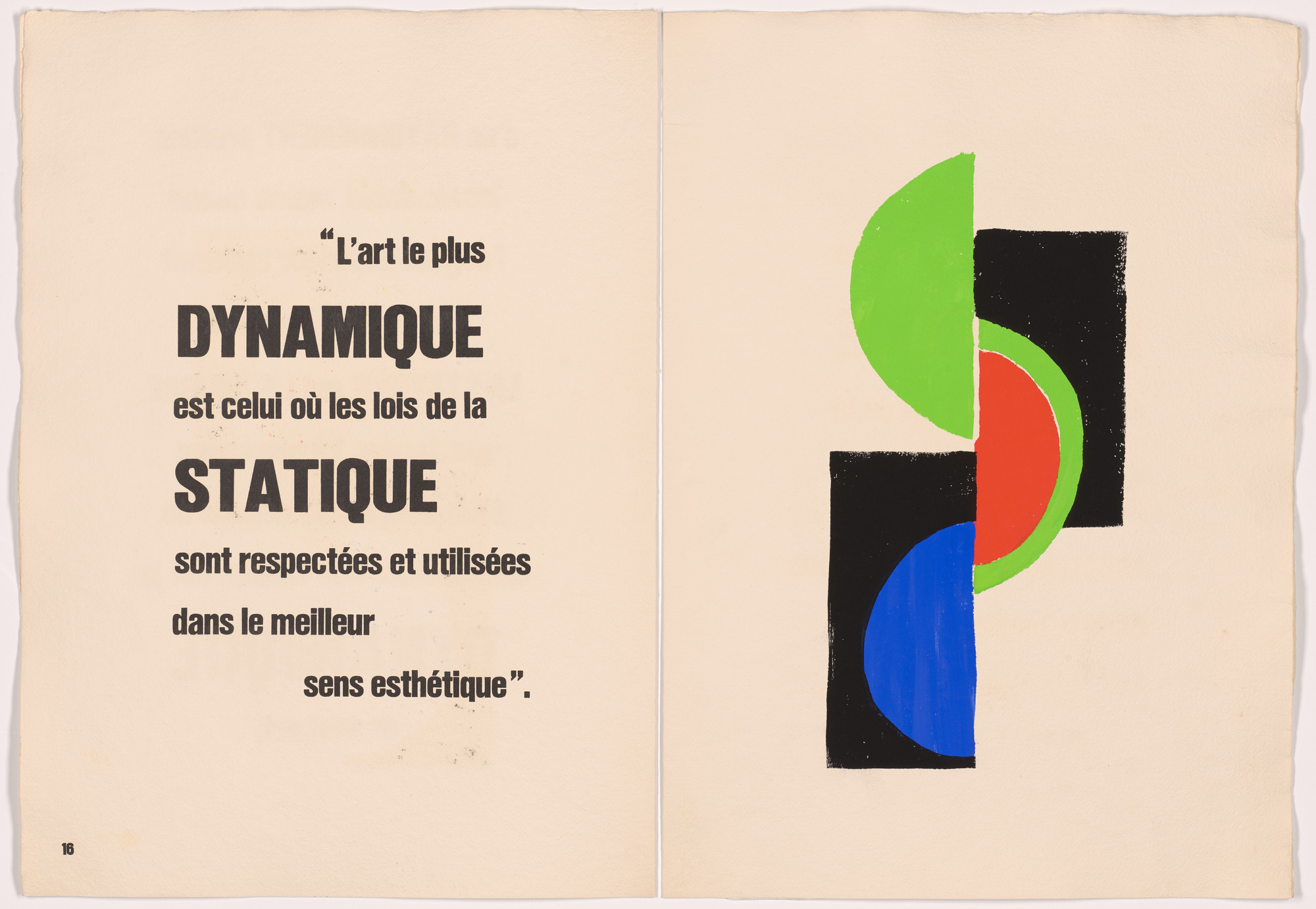 Sonia Delaunay. Plate (page 17) from Rythmes-Couleurs