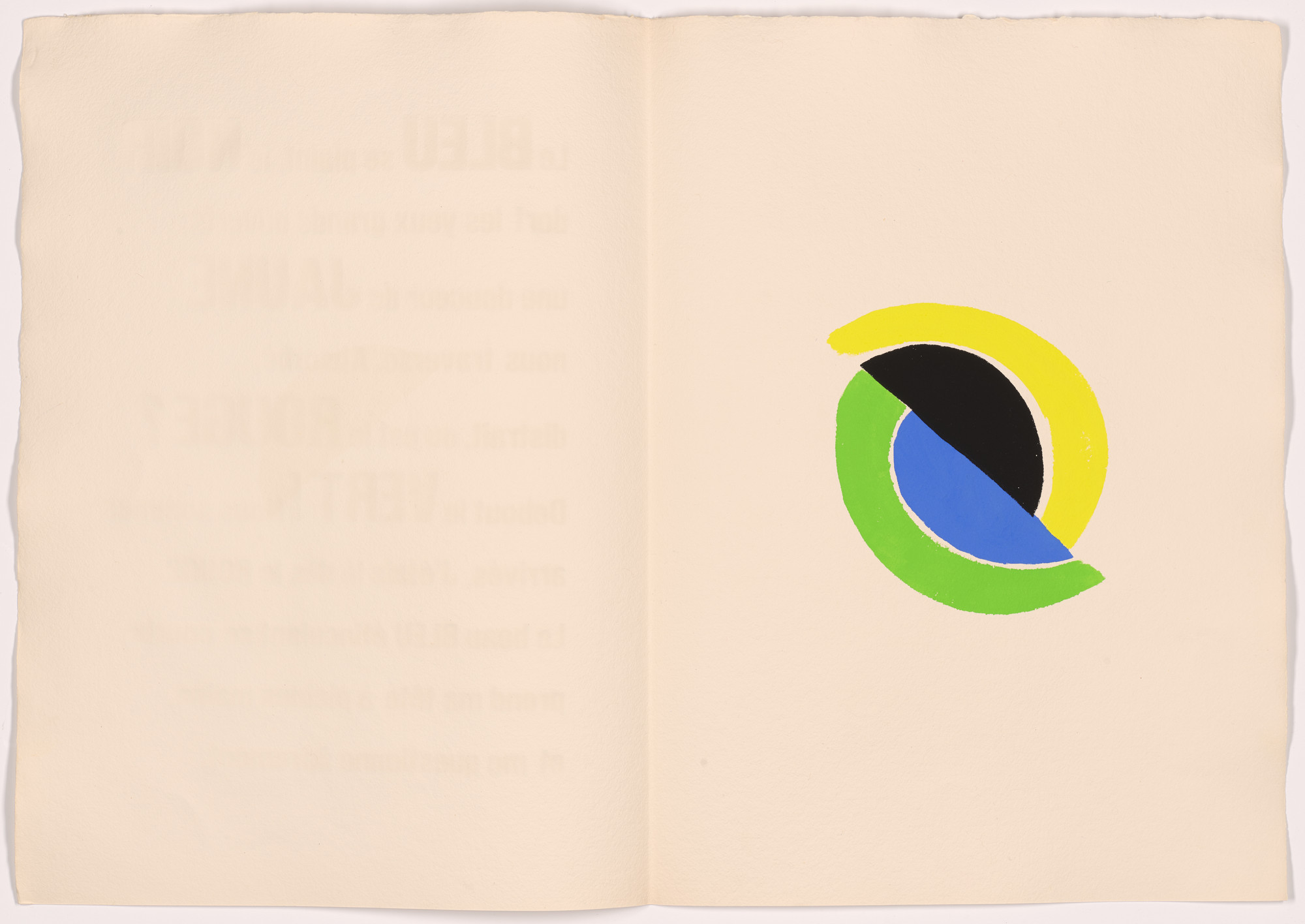 Sonia Delaunay. Plate (page 39) from Rythmes-Couleurs