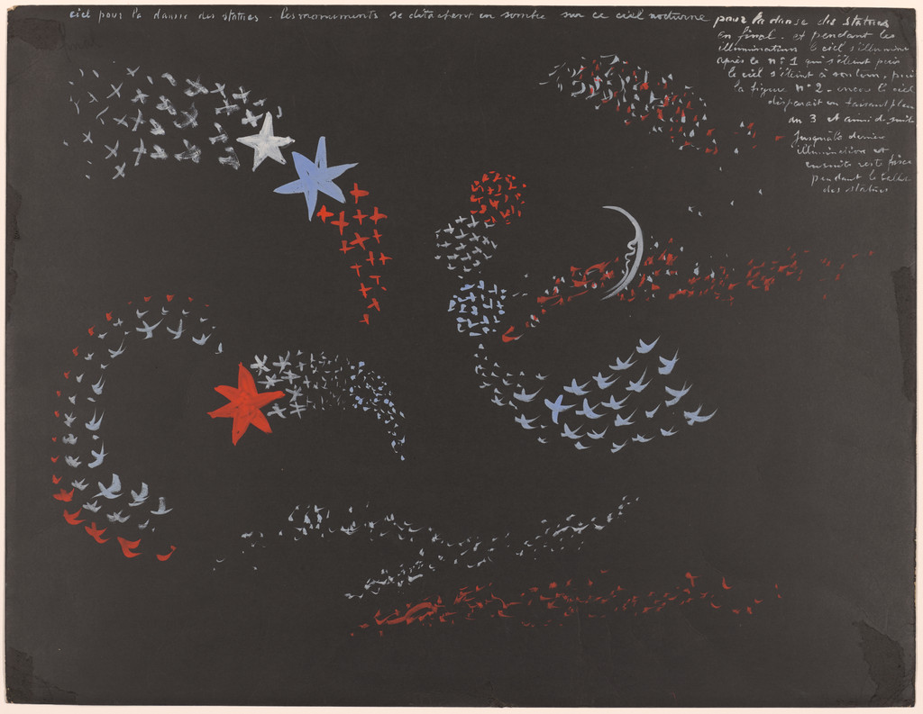 Study for backdrop for the ballet Triomphe de Paris (The Triumph of Paris)