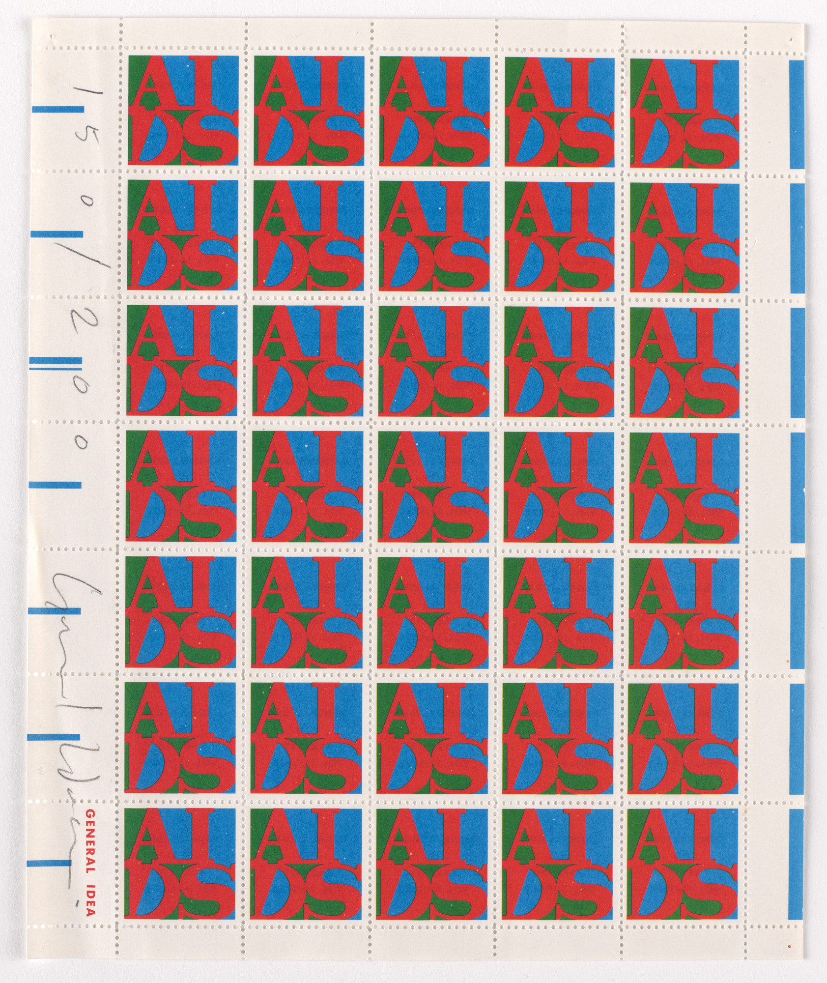 General Idea. AIDS (Stamps)