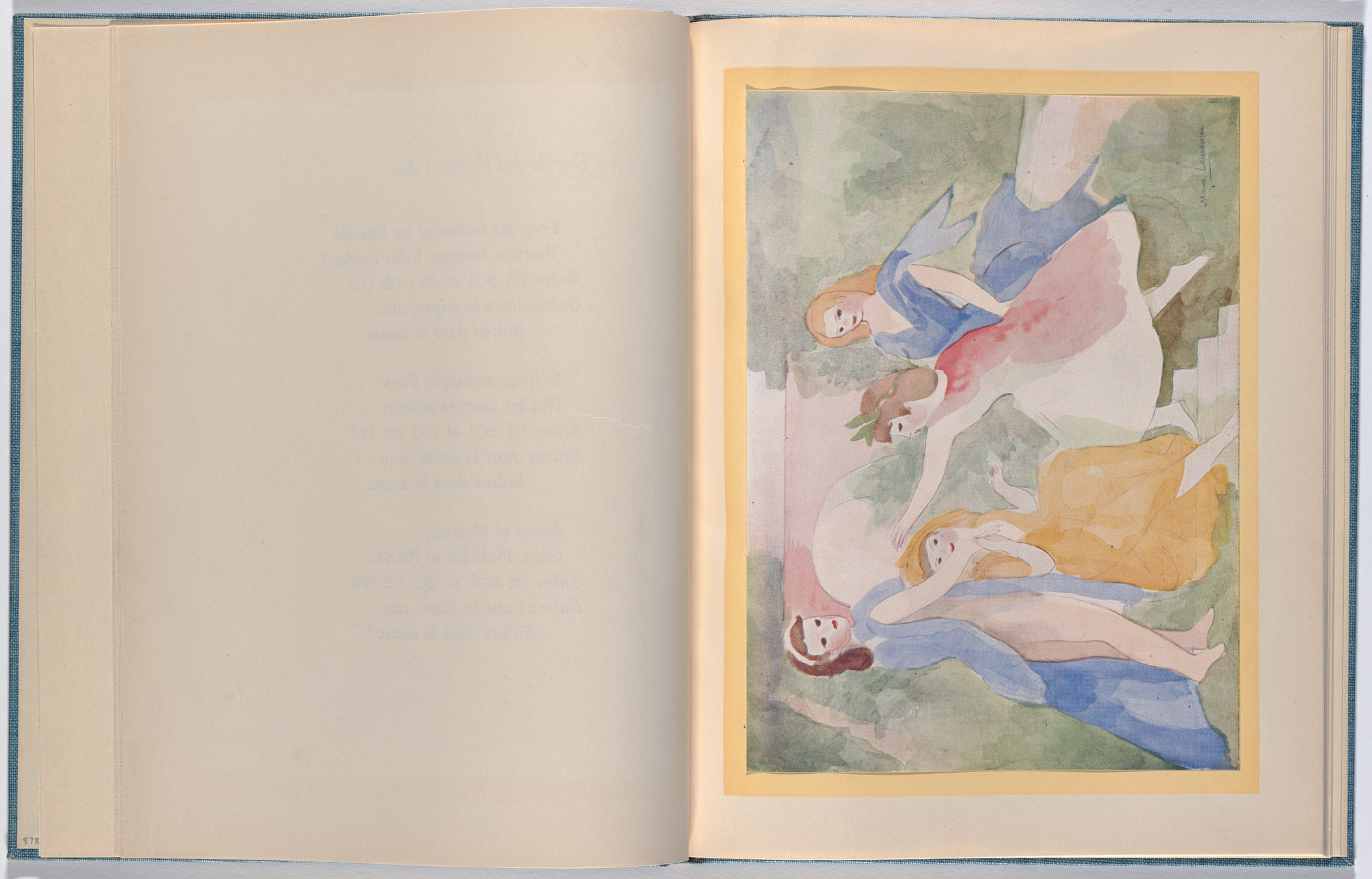 Marie Laurencin. Plate (folio 8) from Les Petites filles ( The Little Girls )